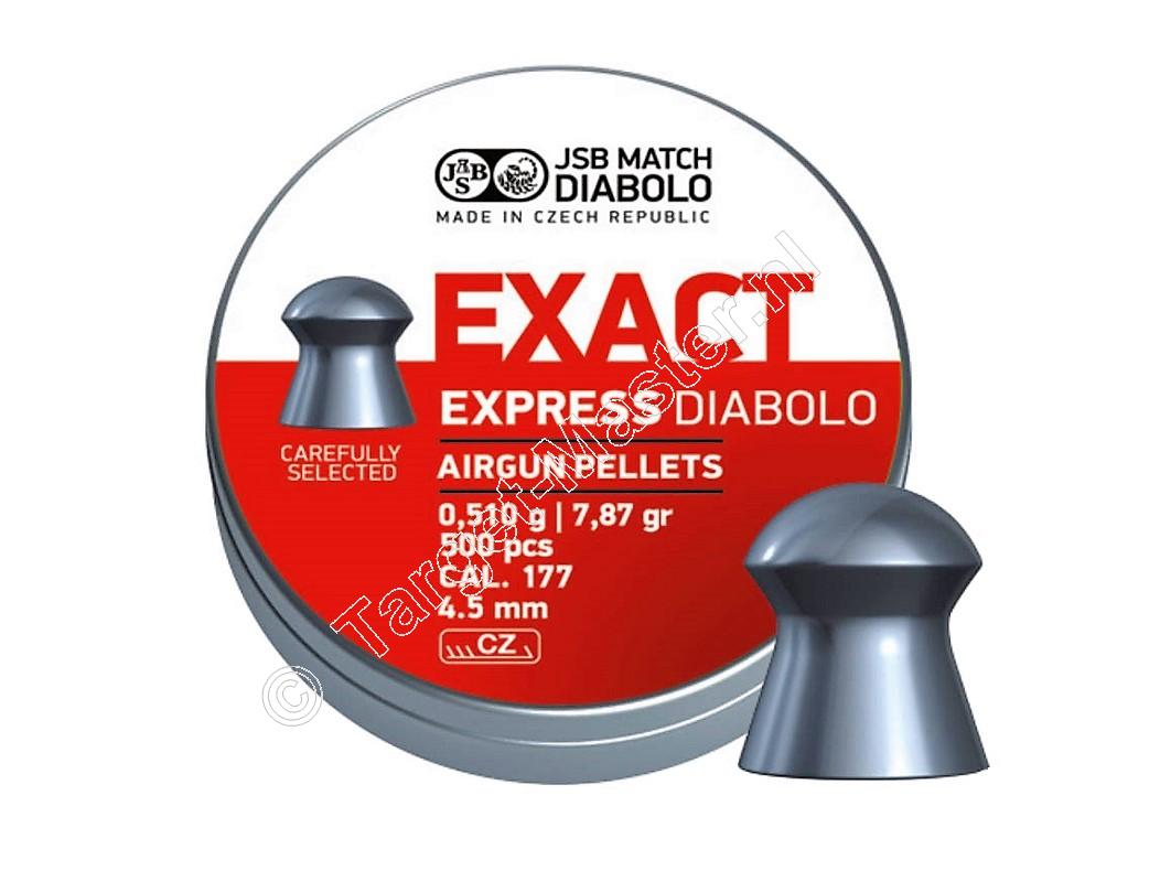 JSB Exact Express 4.50mm Luchtdruk Kogeltjes blikje 500